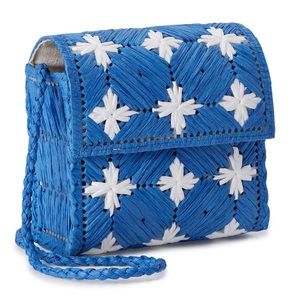 Eliza May Rose by Hatattack Rafia Crossbody Bag